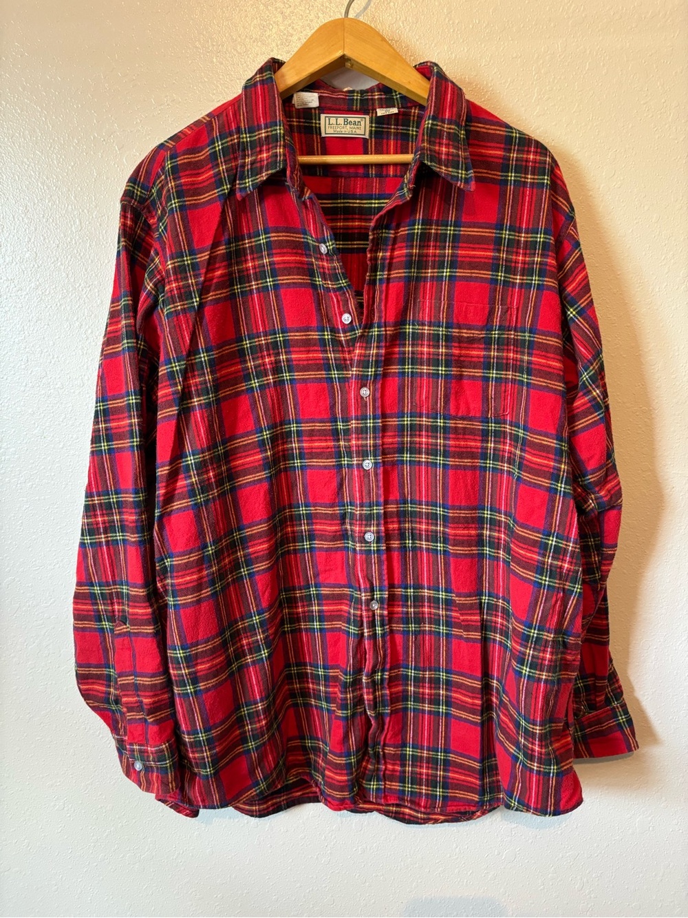 L.L. Bean 100% cotton flannel